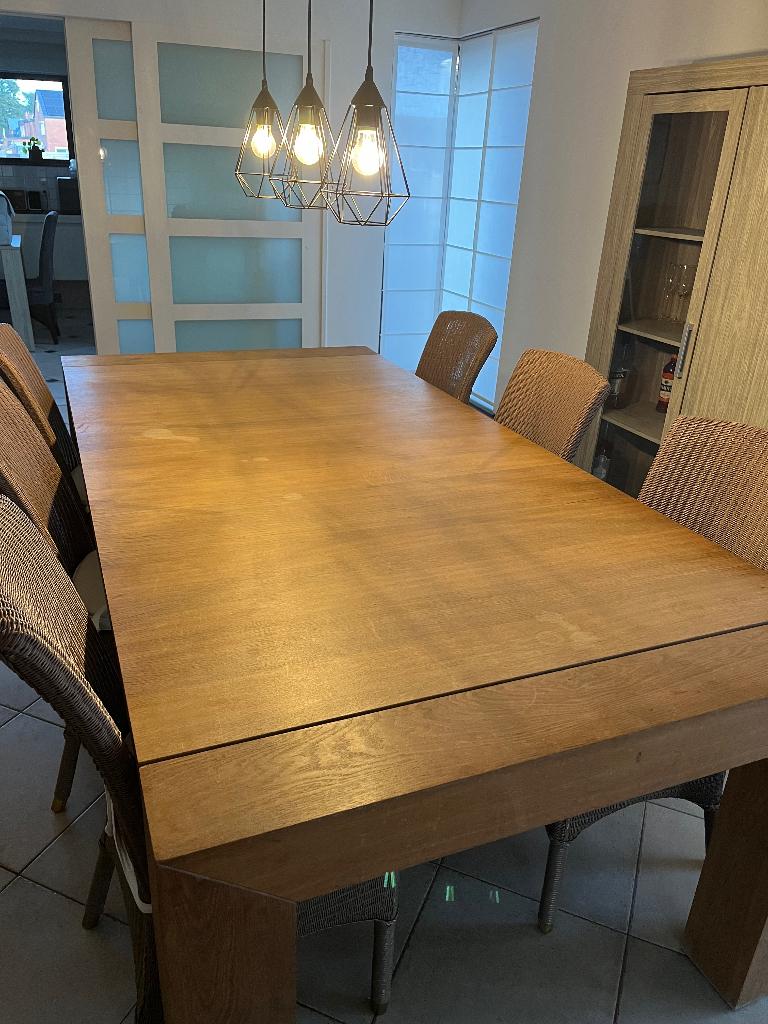 Eettafel teakhout YASK, Huis en Inrichting, Tafels | Eettafels, Ophalen, Gebruikt, 100 tot 150 cm, Teakhout