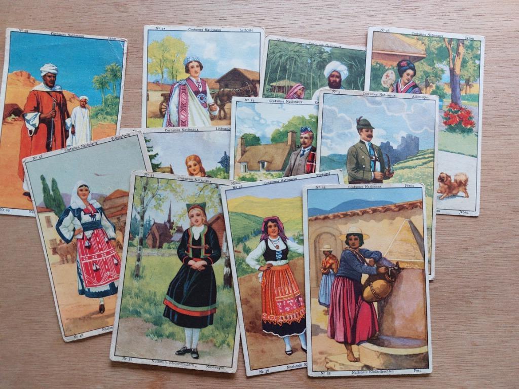 lot prentjes chocolade Meurisse: Klederdrachten, Verzenden