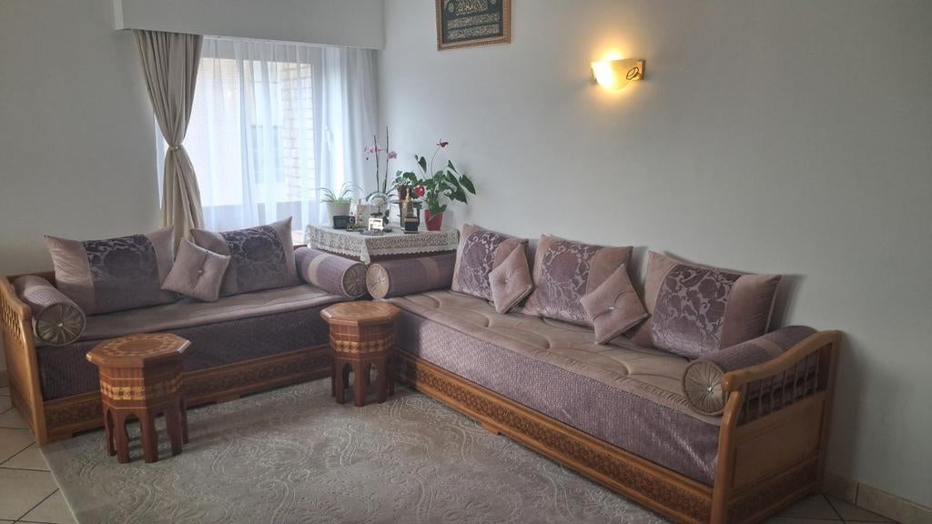Salon marocain, Maison & Meubles, Canapés | Coins salons complets, Enlèvement, Comme neuf, Tissus, Marocain avec coin boîte