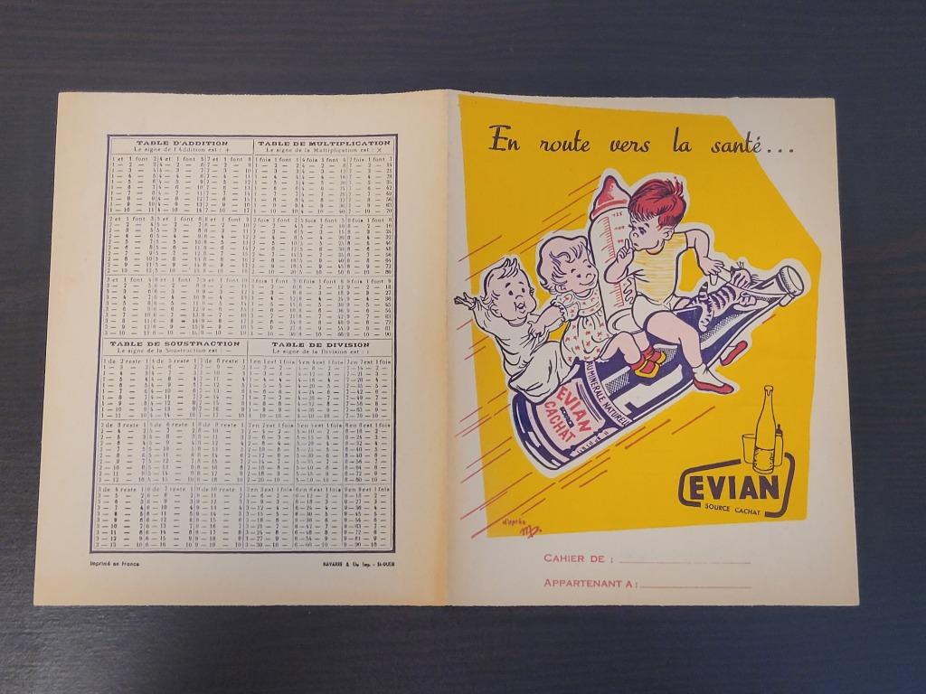 EVIAN vintage notitieboekhoes met reclame, Verzamelen, Ophalen of Verzenden, Gebruikt, Overige typen