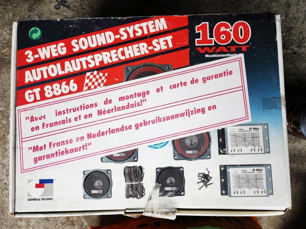 Système audio 3 voies Box GT8860 160 watts, Enlèvement ou Envoi, Neuf
