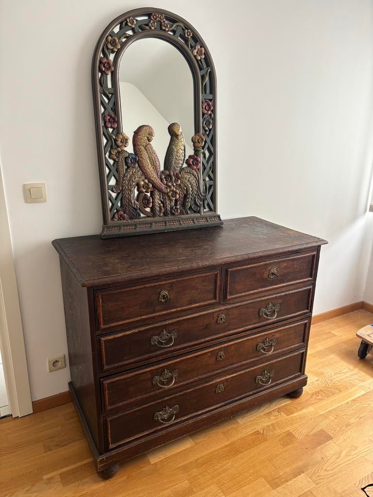 COMMODE ANCIENNE, 50 à 100 cm, Enlèvement, Utilisé, Chêne
