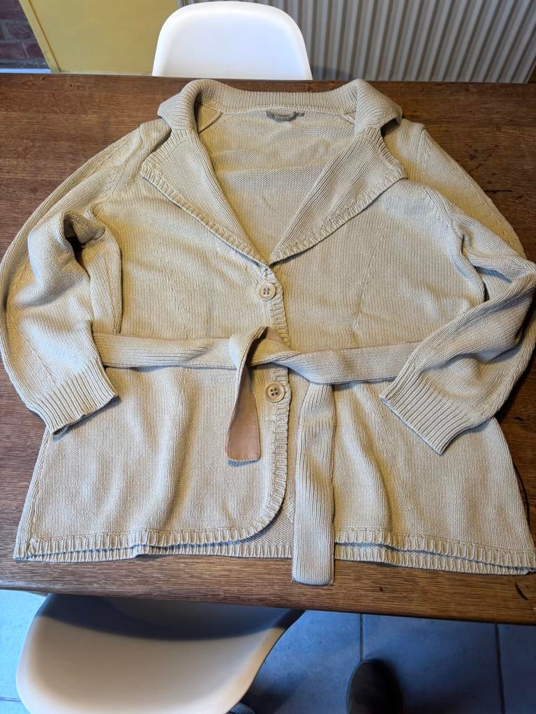 XANDRES T 3 beige damesvest, Kleding | Dames, Truien en Vesten, Beige, Maat 42/44 (L), Ophalen of Verzenden, Zo goed als nieuw