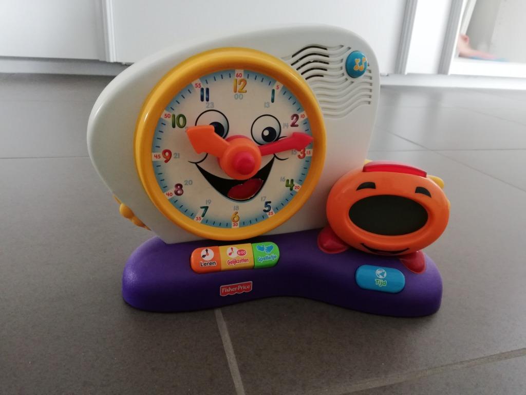 Fisher price leerpret klok, Ophalen of Verzenden, Gebruikt, Overige typen, Met licht