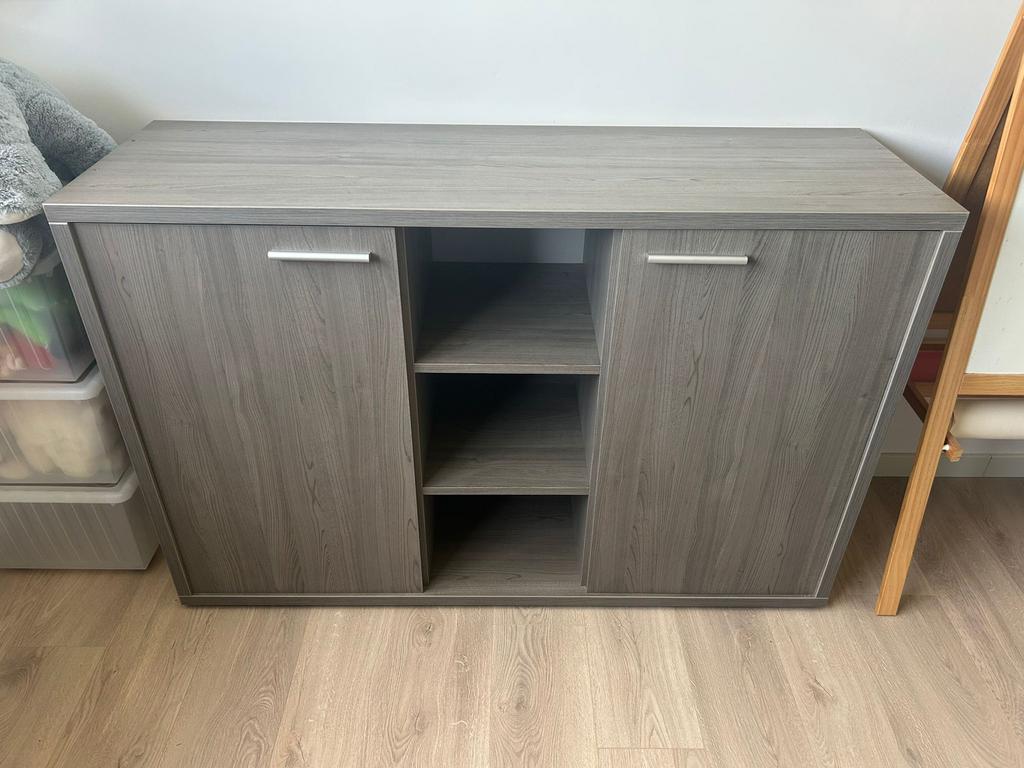 Commode kinderkamer, Ophalen, 100 tot 150 cm, Eikenhout, 25 tot 50 cm