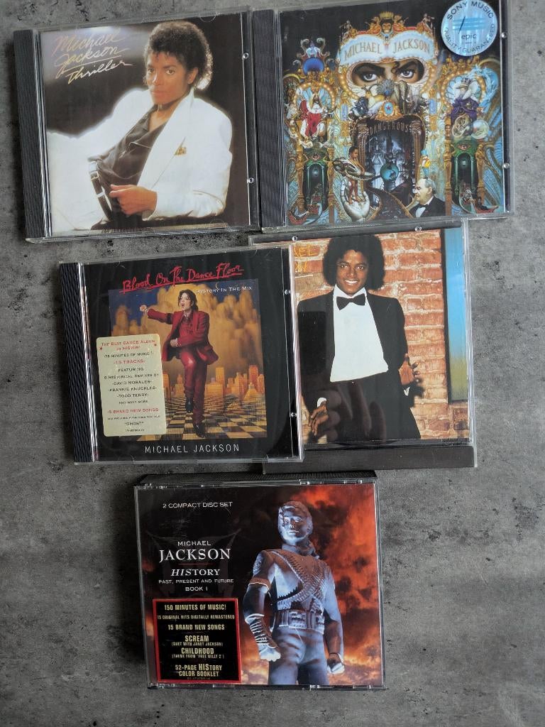CD DE MUSIQUE MICHAEL JACKSON 5X EN ÉTAT NEUF, Envoi, Comme neuf