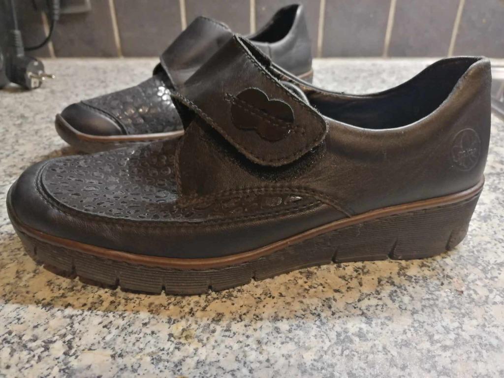 Schoenen zwart  merk rieker – maat 39 Duur in aankoop, Enlèvement ou Envoi, Porté, Noir, Rieker