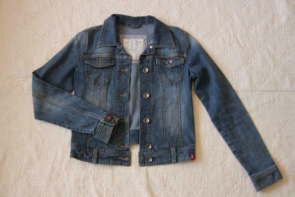 Veste en jean fille bleue 'Esprit', 14 ans, Enfants & Bébés, Enlèvement ou Envoi, Pull ou Veste, Comme neuf, Esprit