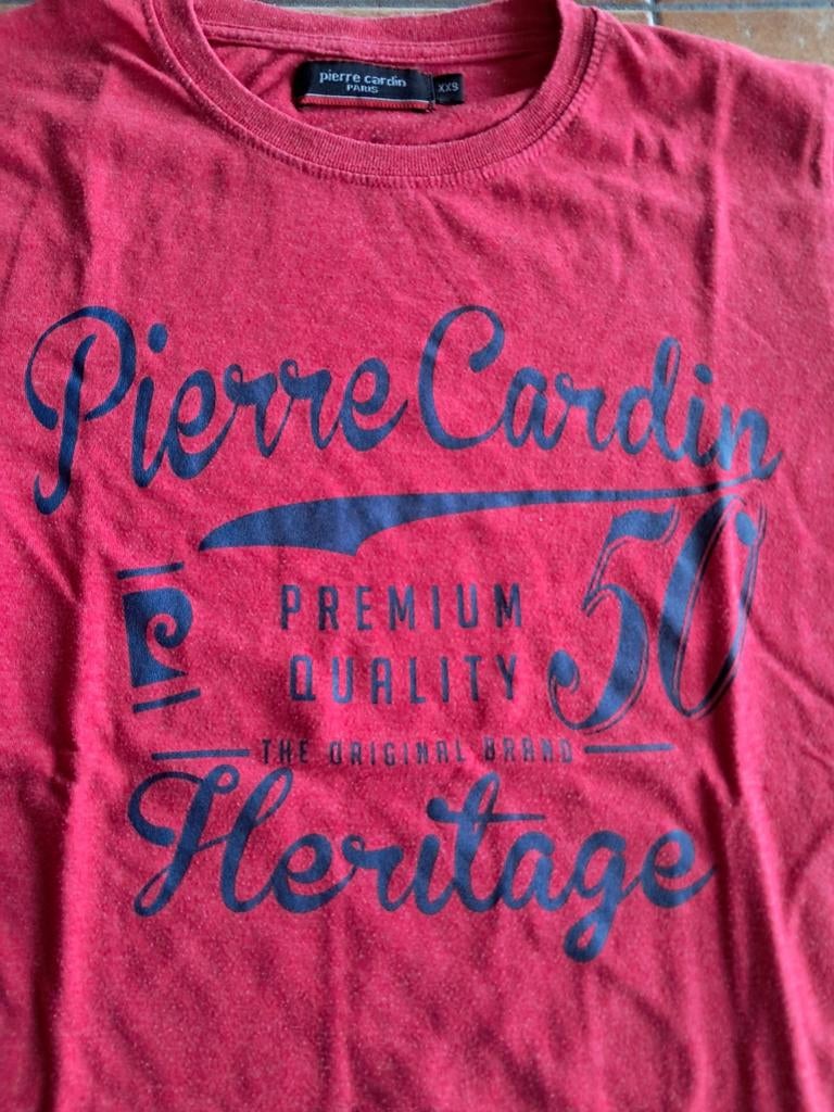 T-shirt rouge Pierre Cardin XXS, Enlèvement ou Envoi, Porté, Rouge, Pierre Cardin
