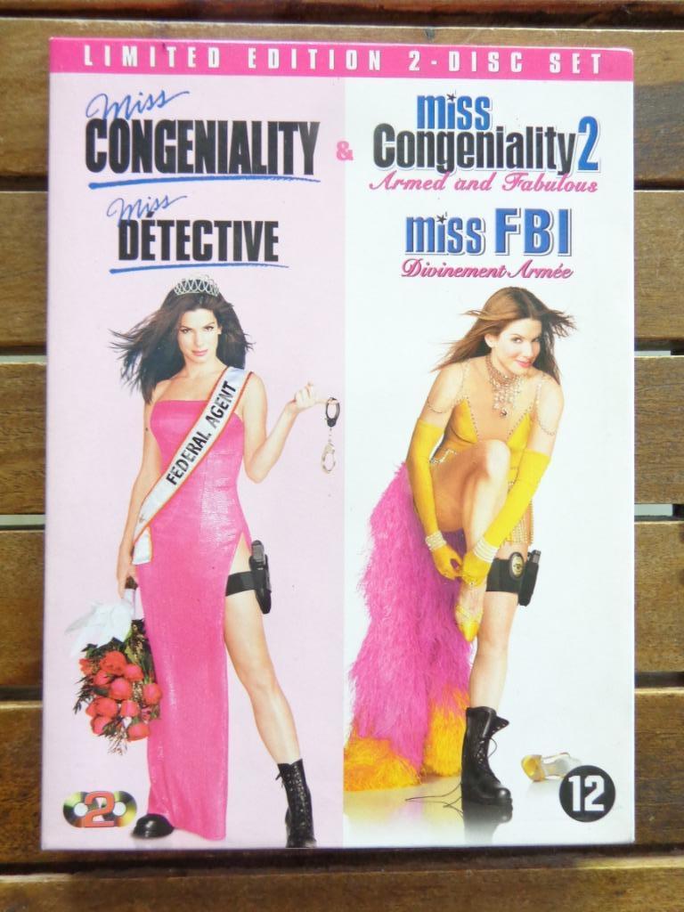 )))  Miss Détective 1 & 2  //  Sandra Bullock  (((, À partir de 12 ans, Enlèvement ou Envoi, Comme neuf, Comédie d'action