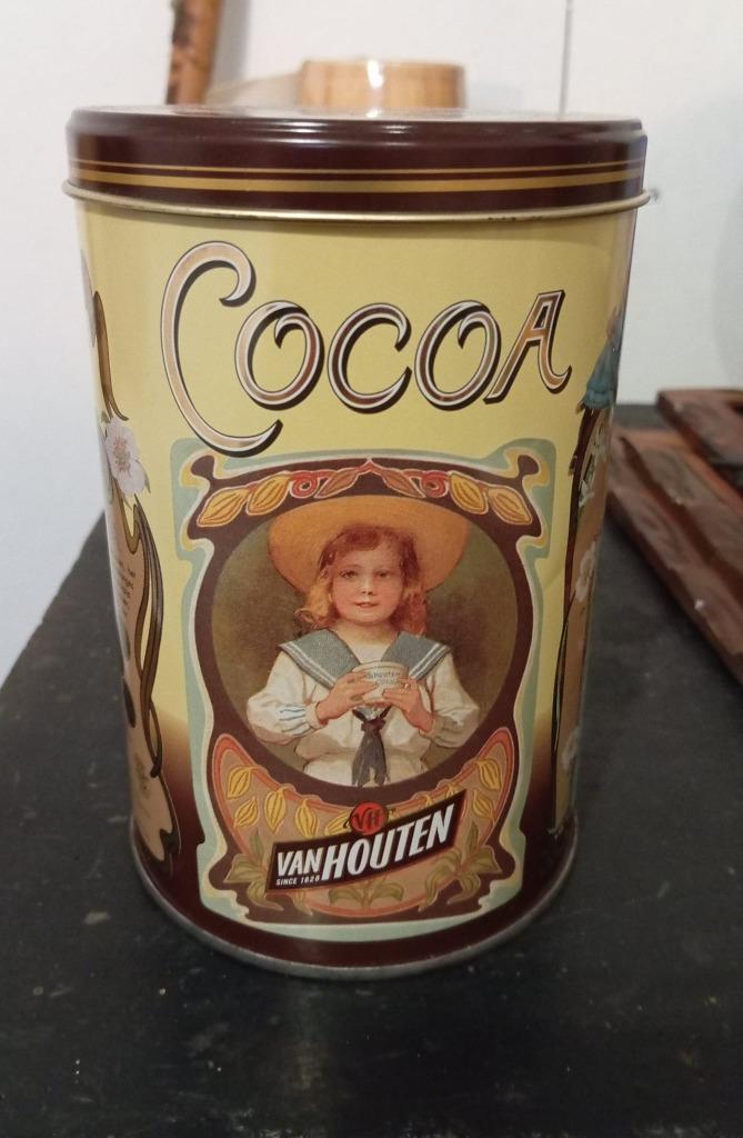 blik cocoa cacao Van Houten, Ophalen of Verzenden, Zo goed als nieuw