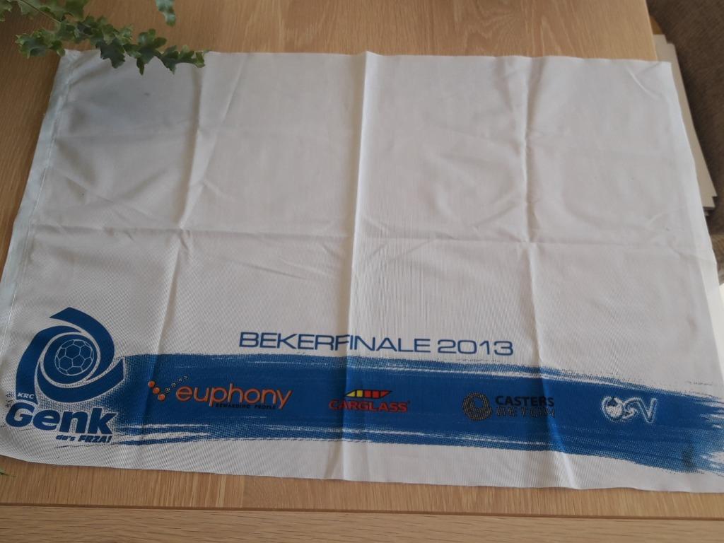 Vlag KRC Genk Bekerfinale  2013, Ophalen of Verzenden, Gebruikt