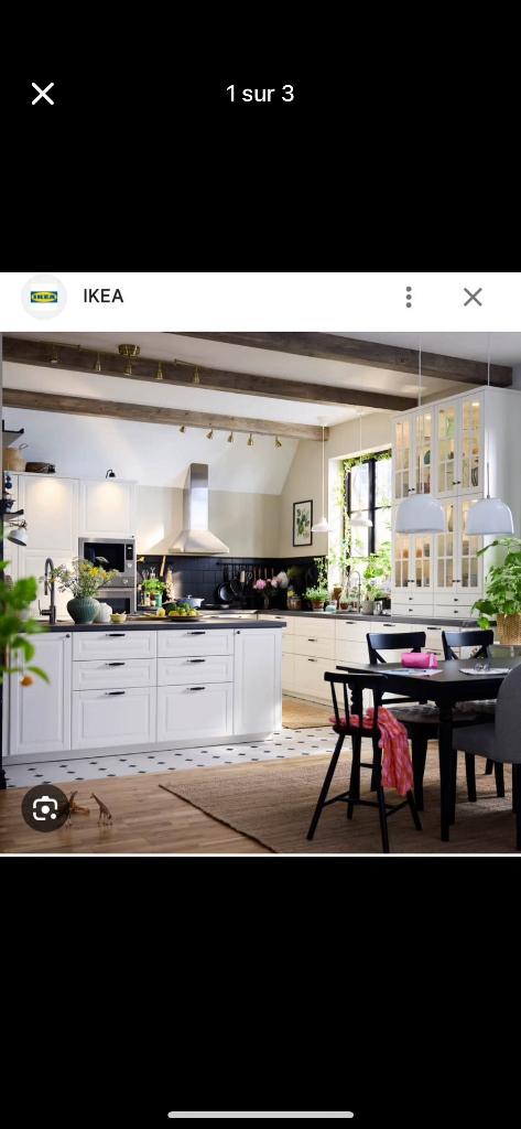 Gros lot face cuisine IKEA FAKTUM Lillbyn - NOUVEAU, Huis en Inrichting, Ophalen, Nieuw, Crème