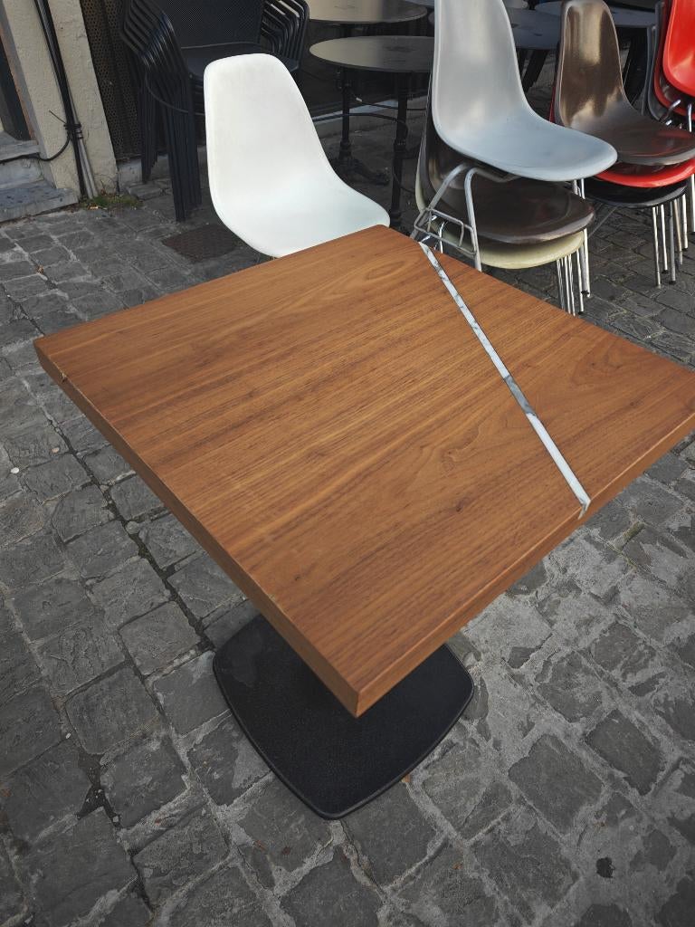 Stevige horeca terrastafels – hout & metaal, Enlèvement ou Envoi