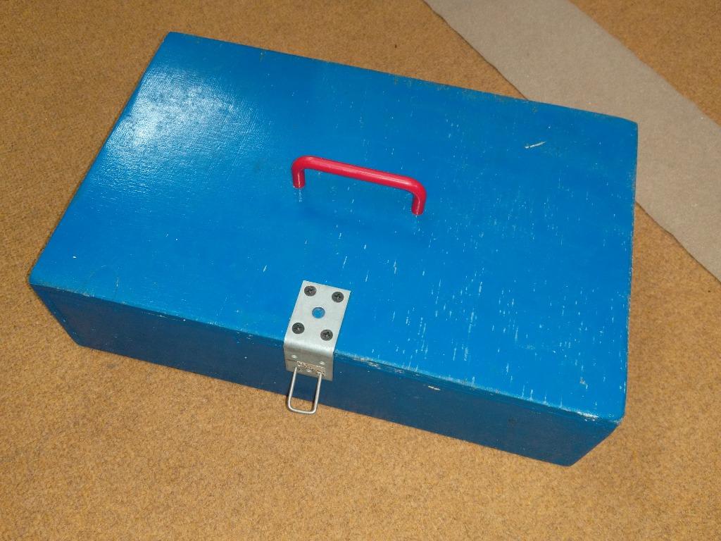 Houten koffer/ geldkoffer, Verzamelen, Ophalen, Zo goed als nieuw, Hout