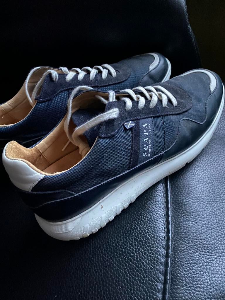 Scapa heren schoenen sneakers, Verzenden, Zo goed als nieuw, Blauw, Sneakers