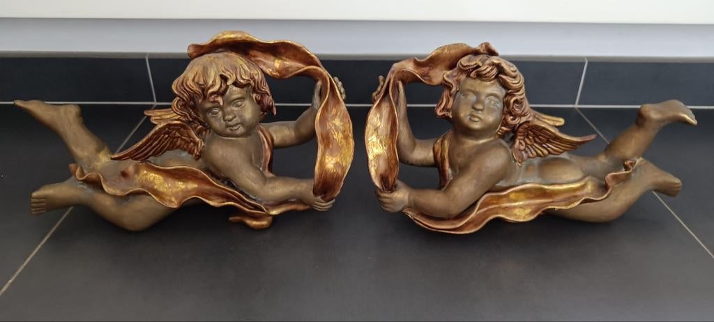 Couple d'anges, Antiquités & Art, Antiquités | Accessoires de maison, Enlèvement ou Envoi