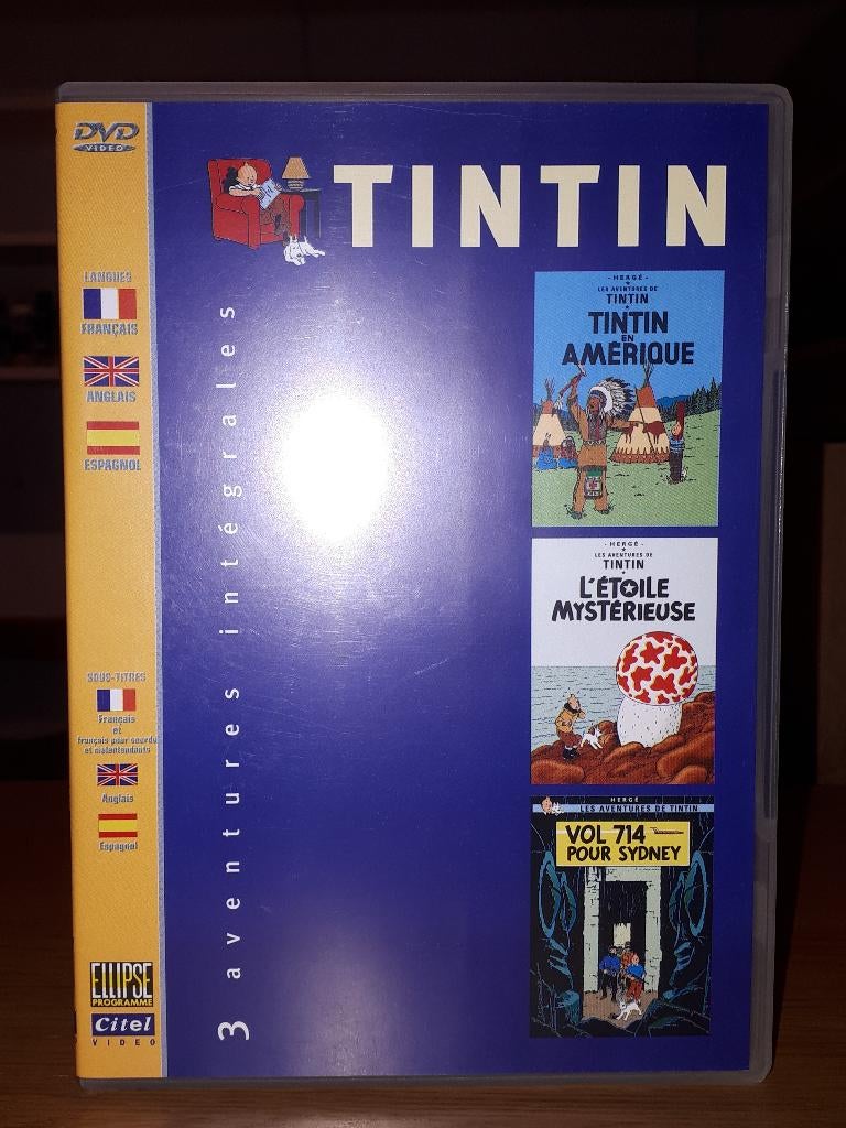 DVD Tintin 3 en 1, Enlèvement, Tintin, Comme neuf, Autres types
