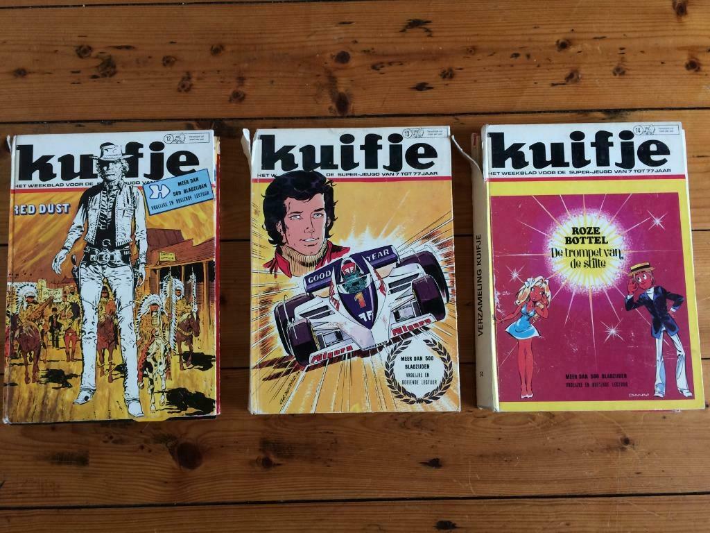 3 boeken ingebonden Kuifje weekbladen stripverhalen jaren 70, Boeken, Complete serie of reeks, Ophalen of Verzenden, Gelezen