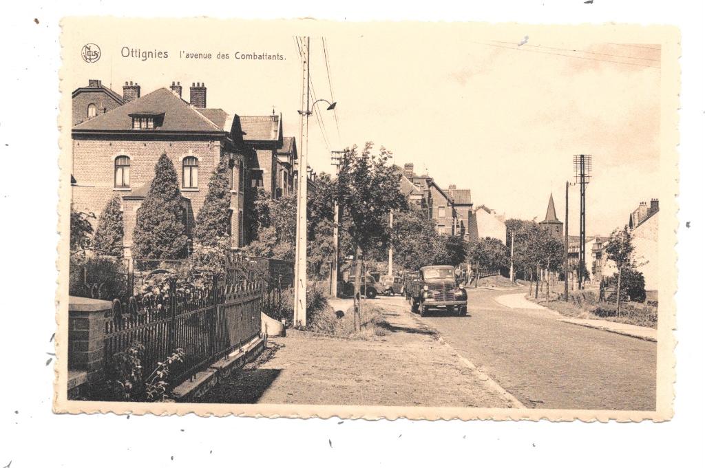 Ottignies NA51: L'avenue des Combattants, Envoi, 1920 à 1940, Non affranchie, Brabant Wallon