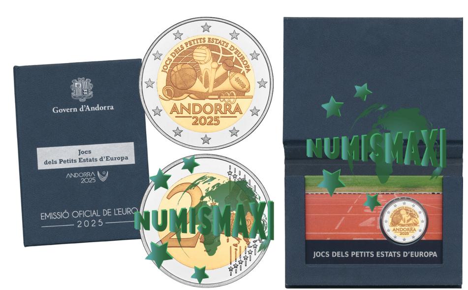 2 euro Andorra 2025 Spelen Kleinstaten PROOF, Ophalen of Verzenden, 2 euro