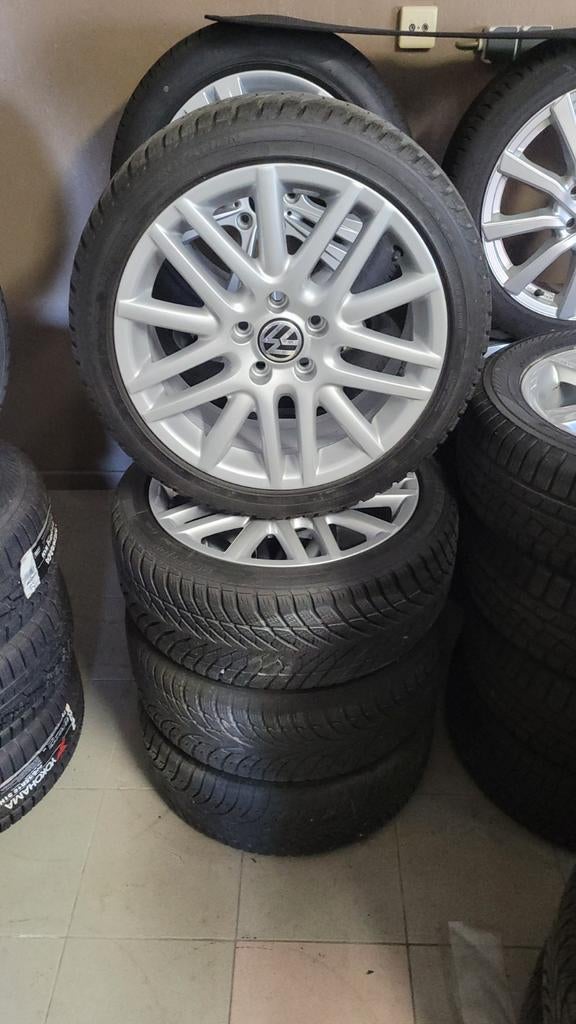 Originele winterset vw met winterbanden, Auto-onderdelen, Banden en Velgen, Ophalen, Winterbanden, Velg(en)
