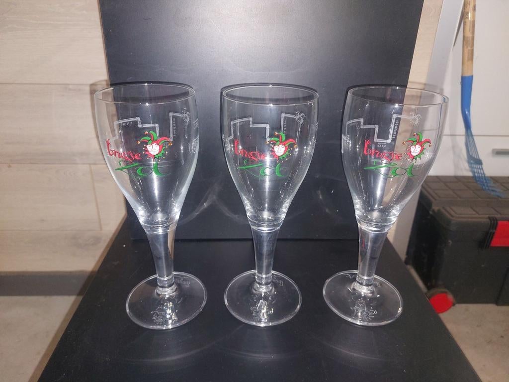 Brugse zot bierglazen, Verzamelen, Ophalen of Verzenden, Nieuw, Bierglas
