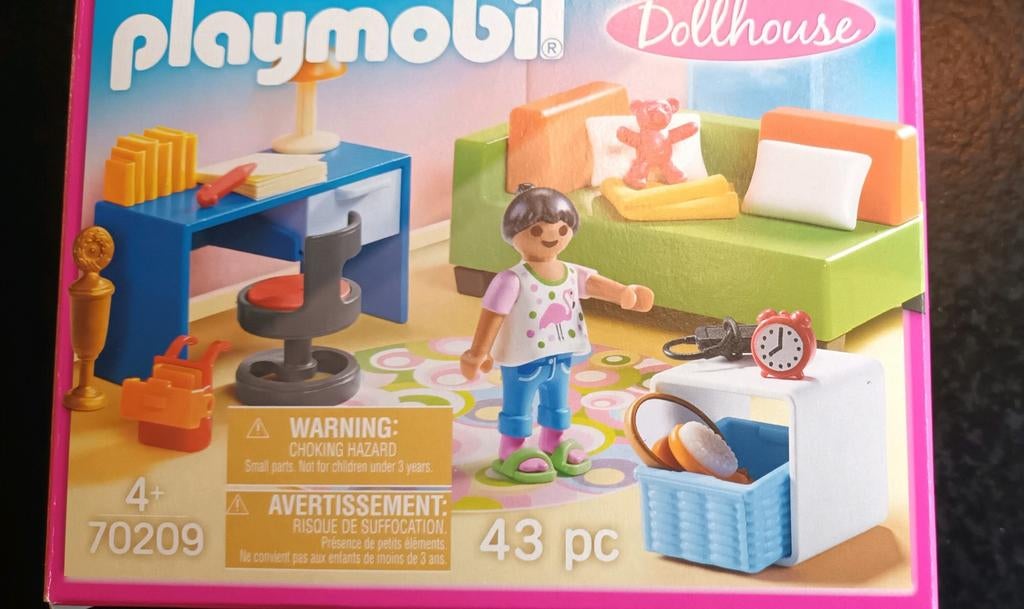 Playmobil 70209 Chambre d'enfant avec canapé-lit, Kinderen en Baby's, Speelgoed | Playmobil, Zo goed als nieuw, Complete set, Ophalen of Verzenden