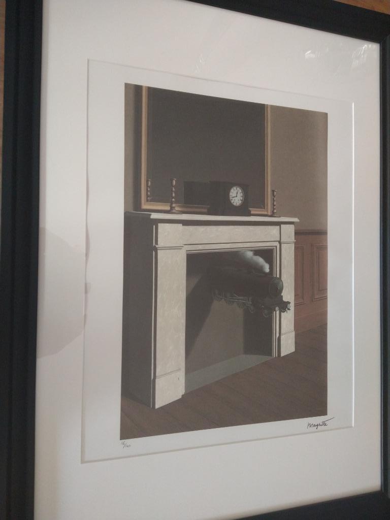 Lithographie de Magritte, Enlèvement
