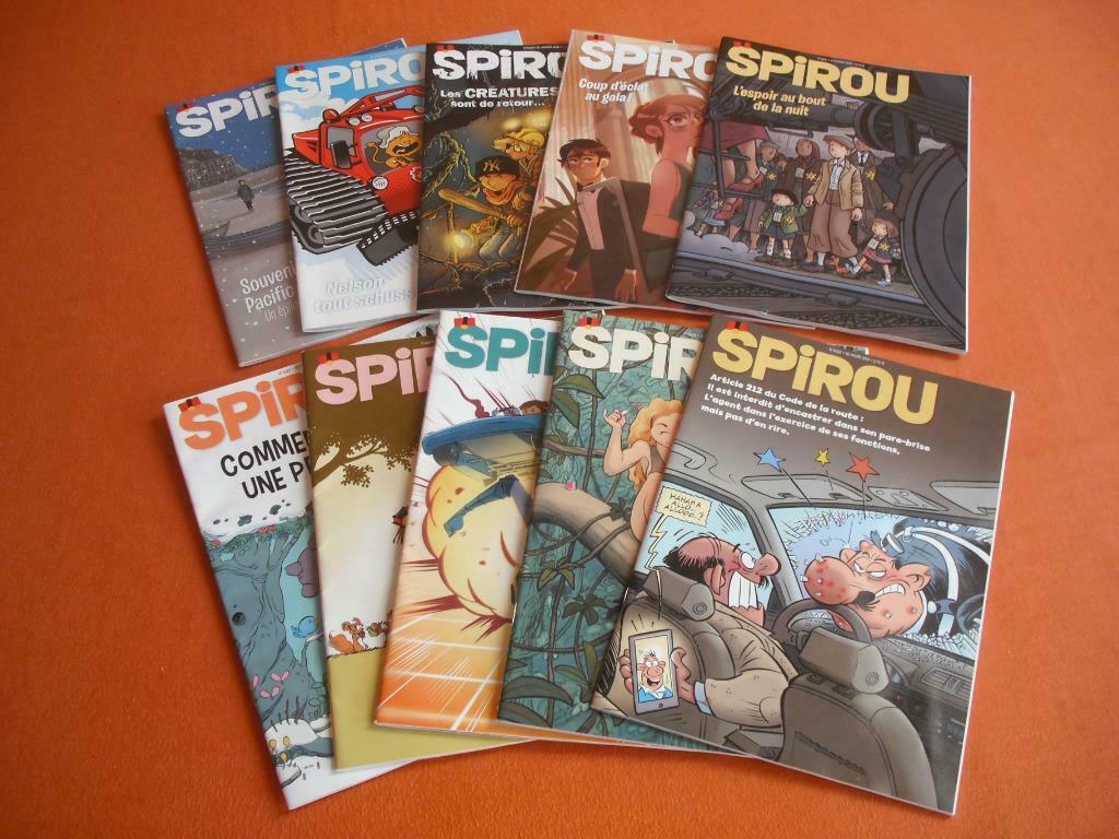 10 Super Magazine **  SPIROU **, Plusieurs BD, Enlèvement ou Envoi, Comme neuf