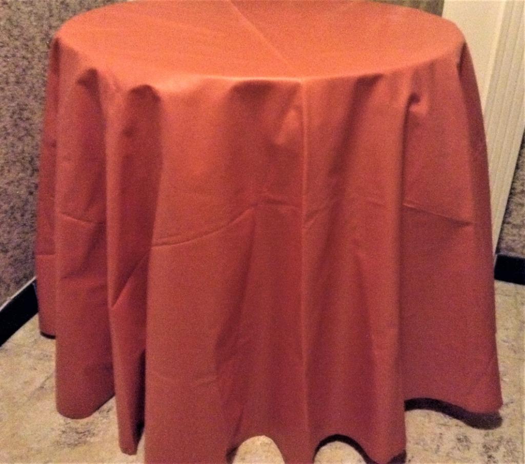 Rond tafelkleed in satijn, Ophalen of Verzenden, Gebruikt, Rond