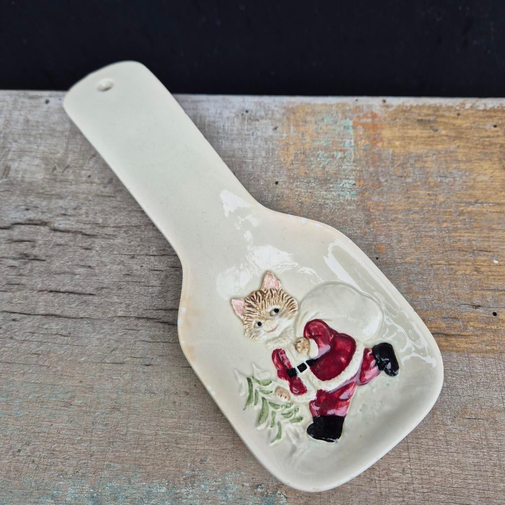 Otagiri, lepelhouder, kerstkat, Ophalen of Verzenden