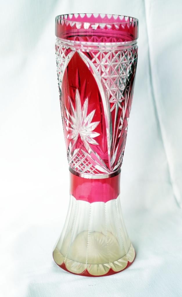 Vase Val Saint-Lambert rouge, Enlèvement ou Envoi