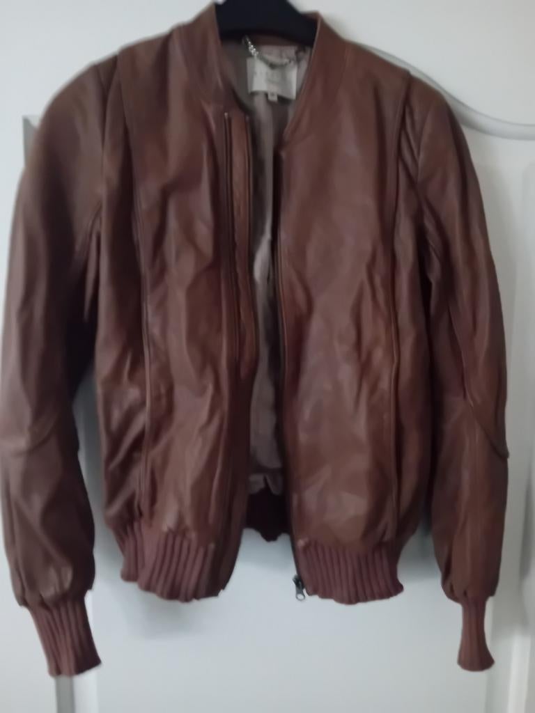 Essentiel Leren jack Antwerp Maat 36, Kleding | Dames, Ophalen of Verzenden, Maat 36 (S)