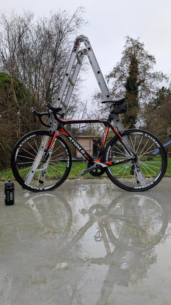 Koersfiets carbon (baan), Fietsen en Brommers, Ophalen, Gebruikt, 10 tot 15 versnellingen, Overige merken