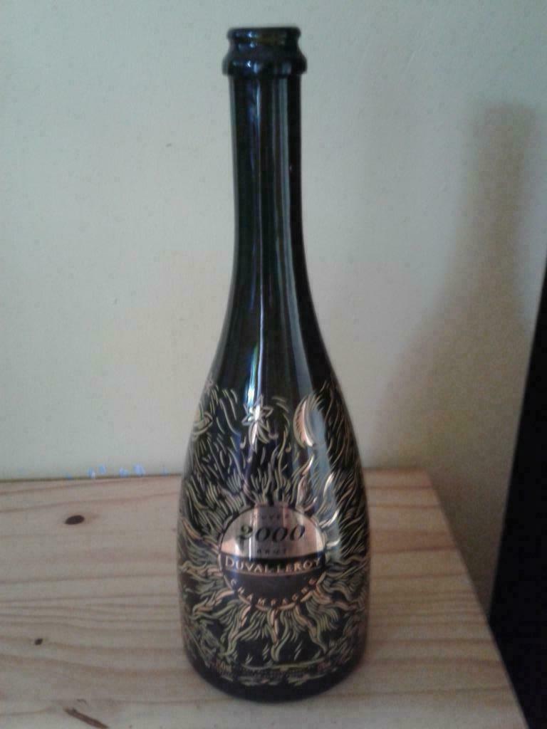 Lege fles champagne Duval Leroy - 2000, Verzamelen, Ophalen of Verzenden, Gebruikt, Champagne
