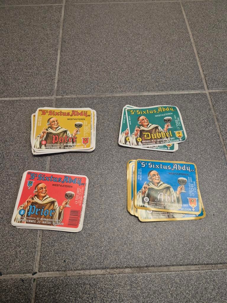Bier etiketten St Sixtus, Verzamelen, Ophalen, Gebruikt, Overige typen, Overige merken