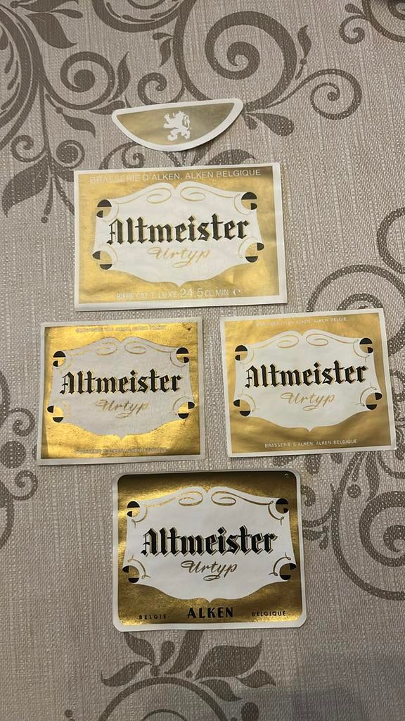 Etiketten Cristal Alken, Altmeister Urtyp, Verzamelen, Ophalen of Verzenden, Nieuw