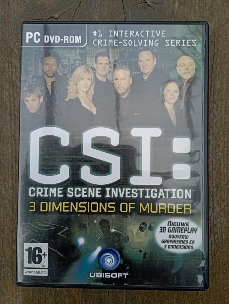 CSI: Crime Scene Investigation - 3 Dimensions of Murder, Games en Spelcomputers, Games | Pc, Avontuur en Actie, 1 speler, Eén computer
