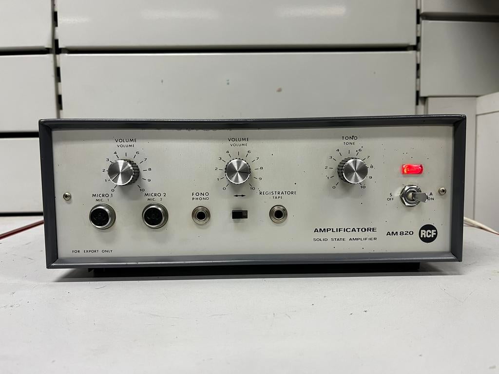 Amplificateur Vintage RCF AM 820 - Solid State - Italy, TV, Hi-fi & Vidéo, Enlèvement ou Envoi