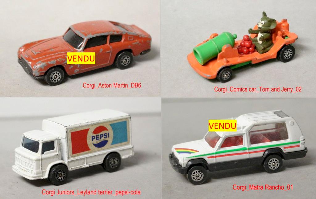 Corgi – lot 03 - 4 véhicules – 4 euros pièce, Hobby en Vrije tijd, Ophalen of Verzenden, Gebruikt, Auto