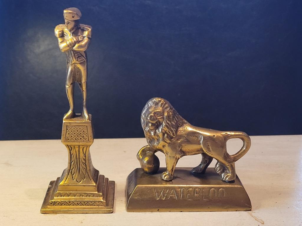 koperen beeldjes Waterloo, Antiek en Kunst, Ophalen, Koper