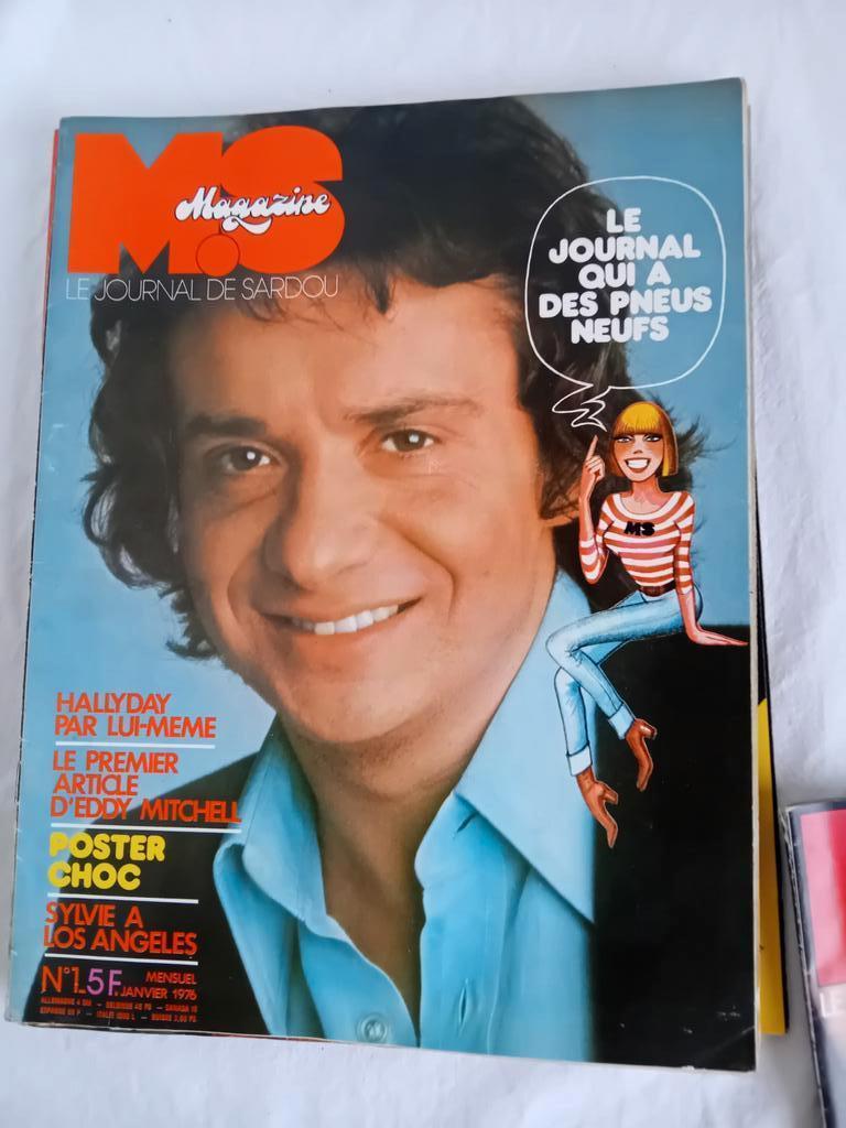 6 ancien magazines Michel Sardou rare !!!, Enlèvement ou Envoi, Utilisé, Musique, Cinéma ou TV