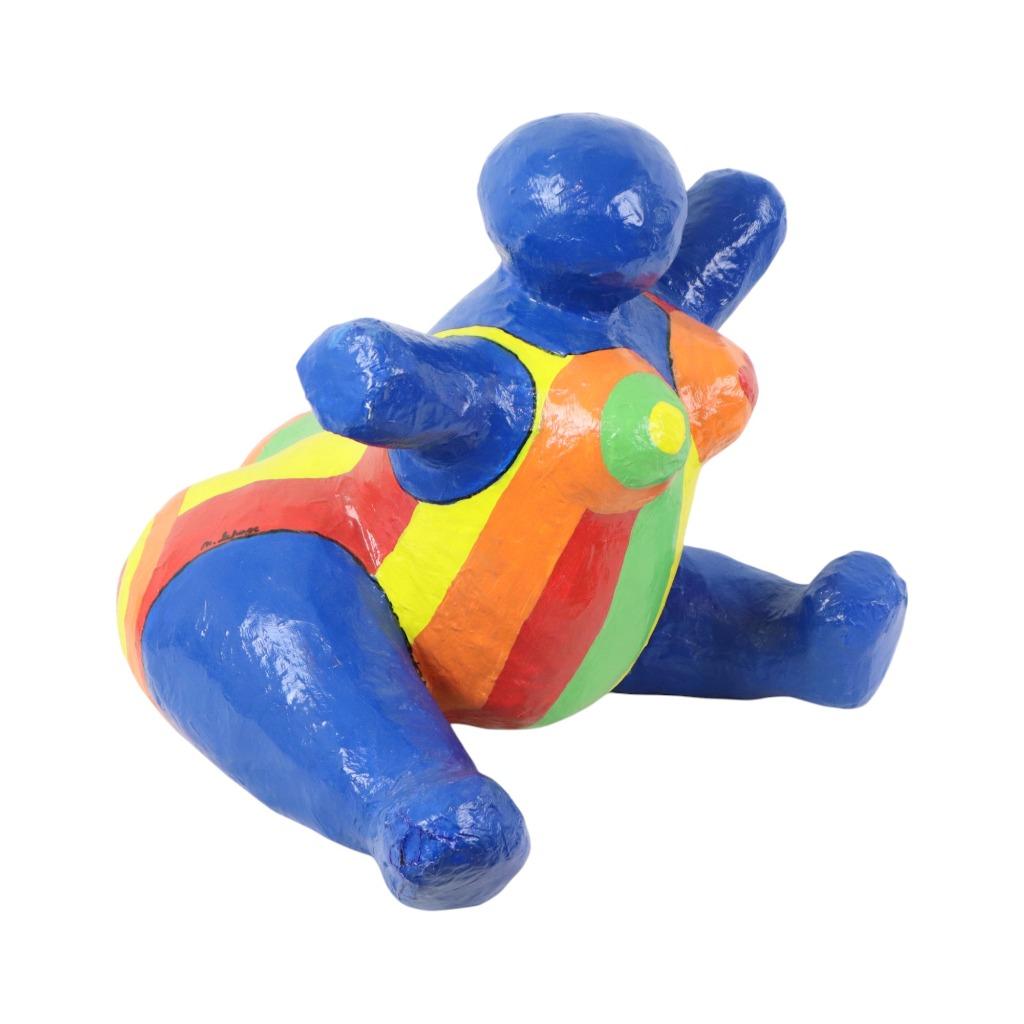 Vintage Kunstobject Beeld Dikke Dame Papier Maché Pop Art 38, Antiek en Kunst, Ophalen of Verzenden