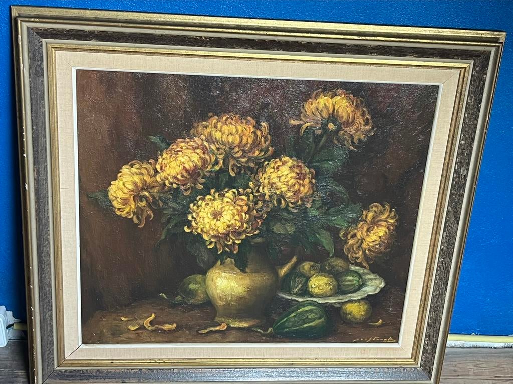 Kader kunst bloemen Maurice Sterck, Antiek en Kunst, Ophalen