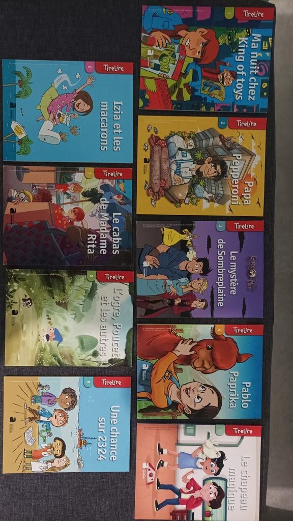Lot de 9 livres TireLire, Livres, Enlèvement, Comme neuf