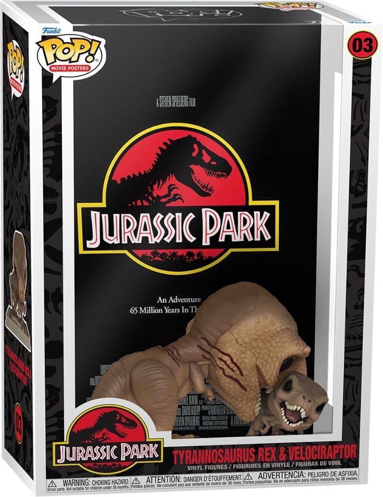 Funko Pop Jurassic Park Movie Poster With T-Rex & Velocirapt, Neuf, Enlèvement ou Envoi, Funko, Supportemea@funko.com