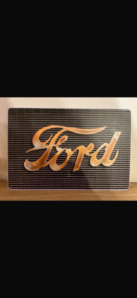 Metalen plaat van Ford, Verzamelen, Merken en Reclamevoorwerpen, Ophalen of Verzenden, Zo goed als nieuw