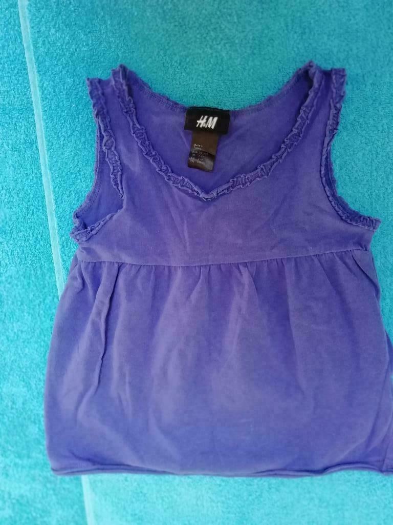 Blauw topje H & M maat 98, Gebruikt, Meisje, H&M, Ophalen of Verzenden