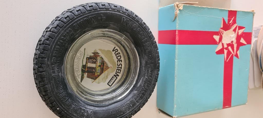 Vintage vredestein snow autoband Asbak, Verzamelen, Ophalen of Verzenden, Asbak
